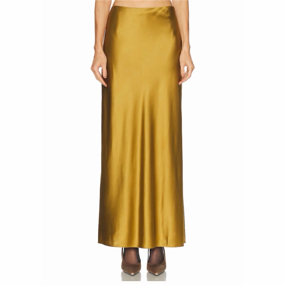 SRG Marion Silk Skirt in Chartreuse, size S, NWT